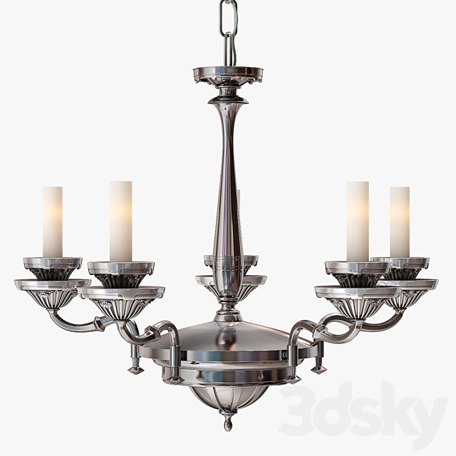 Remains Lighting Silverplate Chandelier 3DSMax File - thumbnail 2