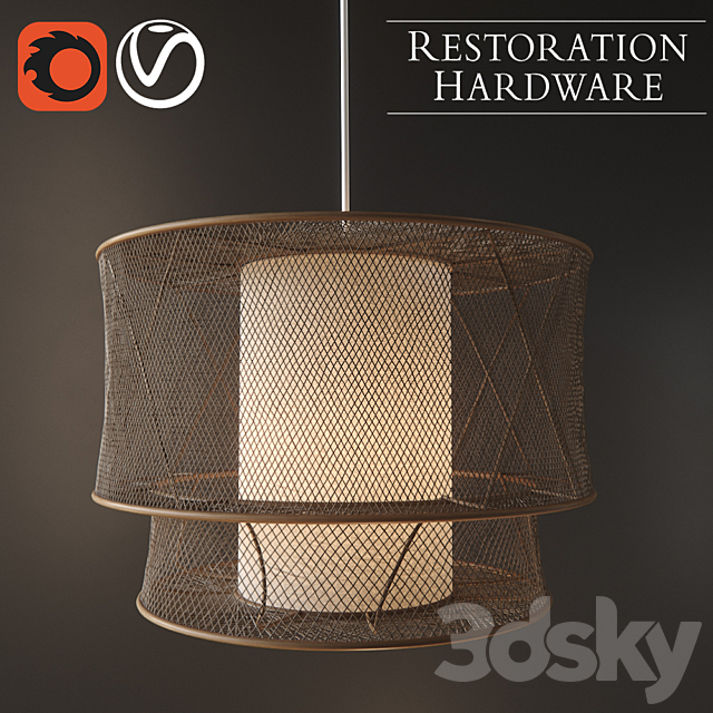 Restoration Hardware Avril 2 3DSMax File - thumbnail 1