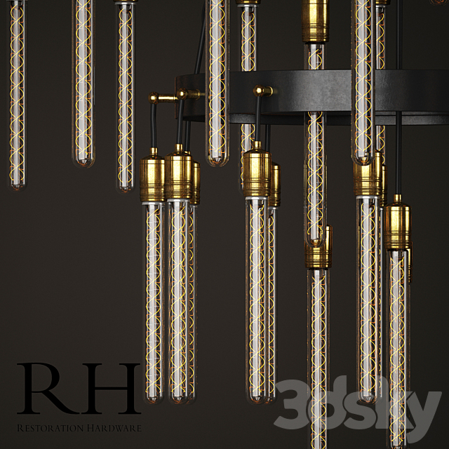 Restoration Hardware AXIS 3-TIER CHANDELIER 60 ” 3DSMax File - thumbnail 2