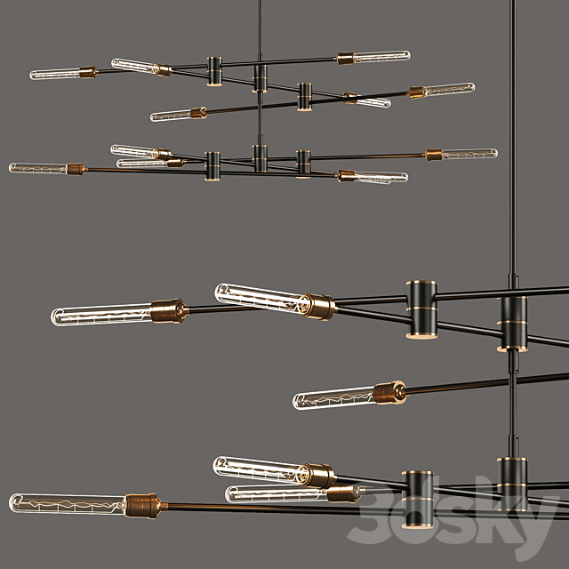 RESTORATION HARDWARE – KINETIC collection 3 in 1 3DS Max Model - thumbnail 1