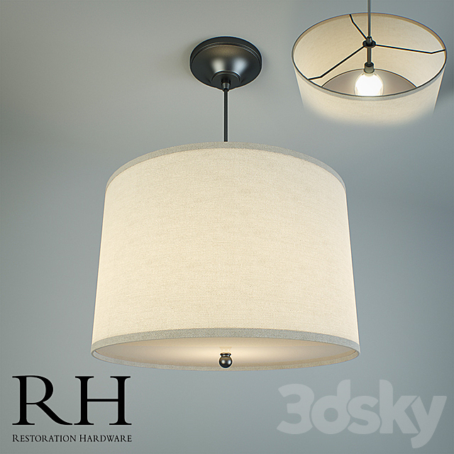 Restoration Hardware – Solid Adler Pendant 3DSMax File - thumbnail 1