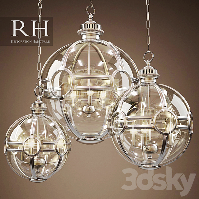 RH 19TH C. VICTORIAN GLOBE PENDANT 3DSMax File - thumbnail 1