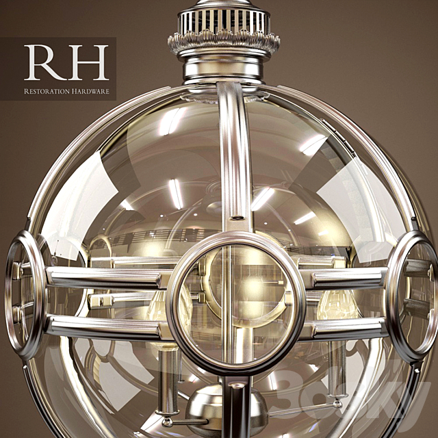 RH 19TH C. VICTORIAN GLOBE PENDANT 3DSMax File - thumbnail 2