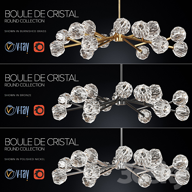 RH _ BOULE DE CRISTAL ROUND COLLECTION 48 3DSMax File - thumbnail 1