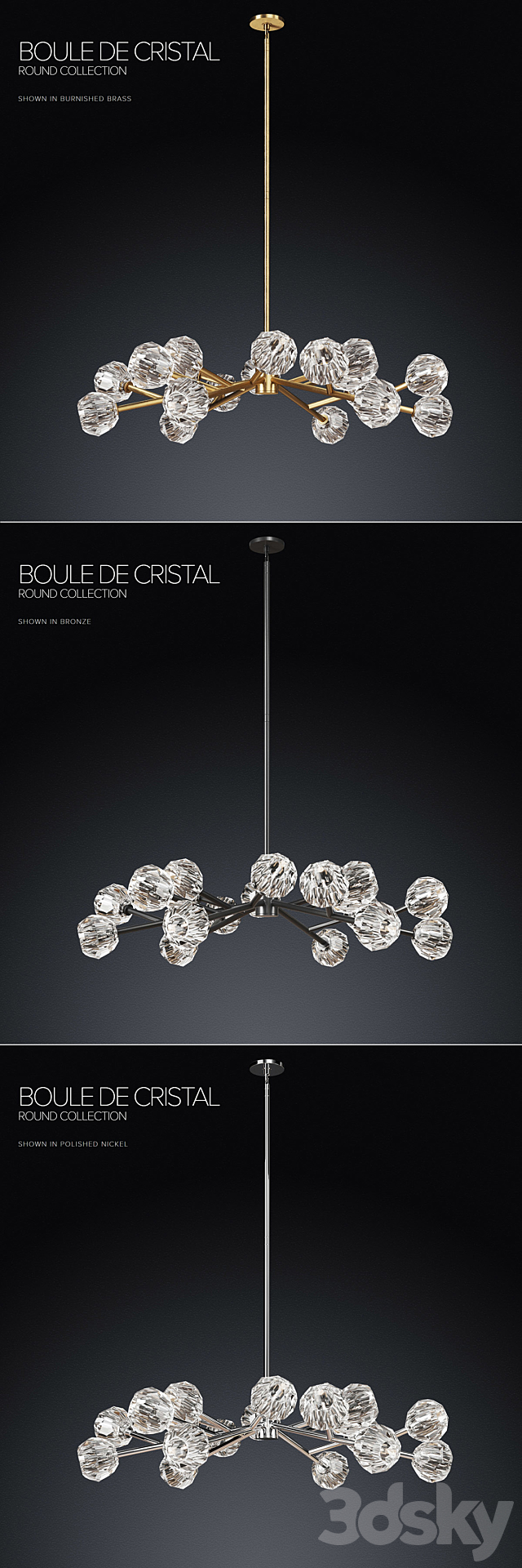 RH _ BOULE DE CRISTAL ROUND COLLECTION 48 3DSMax File - thumbnail 2