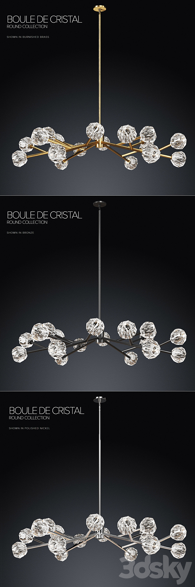 RH _ BOULE DE CRISTAL ROUND COLLECTION 60 3DSMax File - thumbnail 2