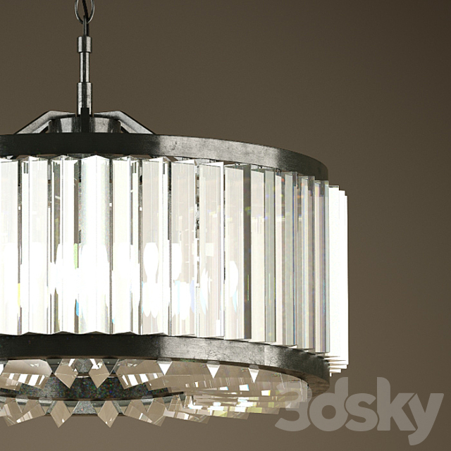 RH _ WELLES CRYSTAL CHANDELIER SMALL 3ds Max - thumbnail 2