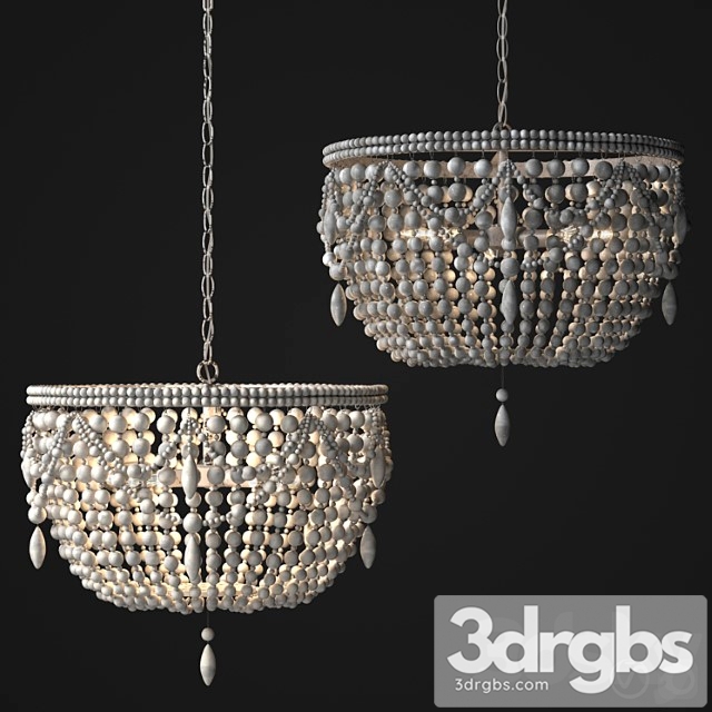 Rh Anselme Chandelier 3dsmax Download - thumbnail 1