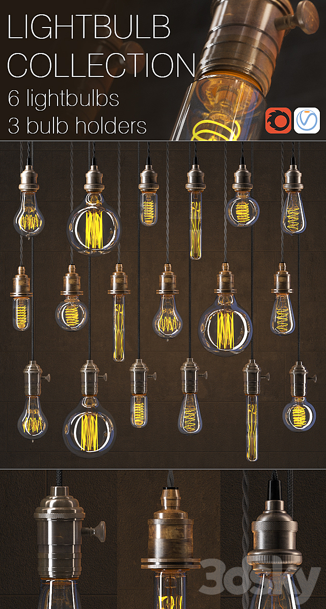 RH – LIGHTBULB COLLECTION vol.2 3DSMax File - thumbnail 1