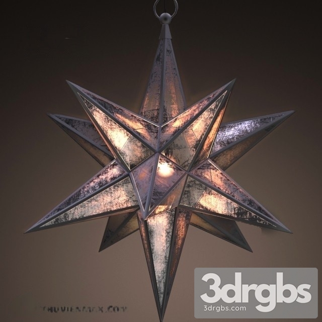 RH Moravian Star Pendant 3dsmax Download - thumbnail 1