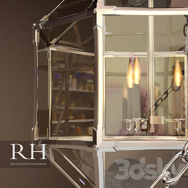 RH PARISIAN OCTAGONAL CHANDELIER (3 size) 3DS Max Model - thumbnail 2