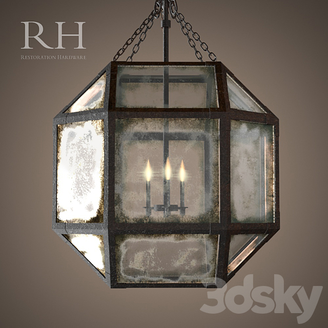 RH PARISIAN OCTAGONAL PENDANT (3 size) 3DSMax File - thumbnail 1