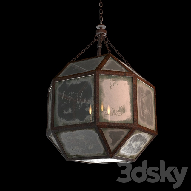 RH PARISIAN OCTAGONAL PENDANT (3 size) 3DSMax File - thumbnail 3