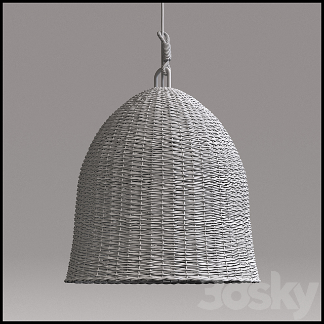 RH Seagrass Market Pendant 3DSMax File - thumbnail 2