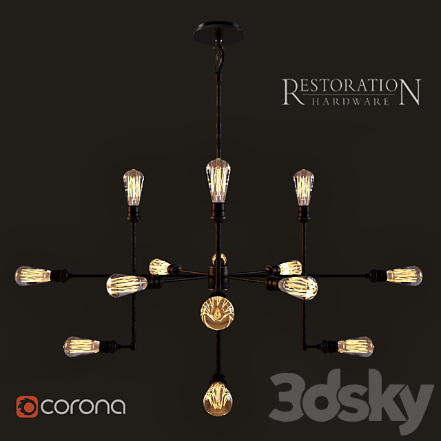 RH VARICK CHANDELIER 43 3DSMax File - thumbnail 2