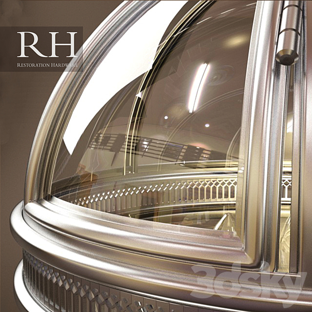 RH VICTORIAN HOTEL PENDANT (3size) 3DS Max Model - thumbnail 2