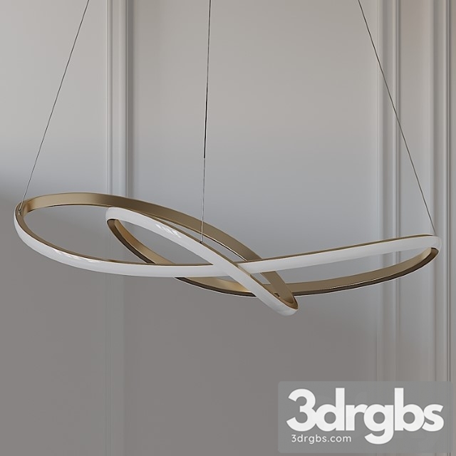 Ribbon led ceiling pendant by heal& 3dsmax Download - thumbnail 1