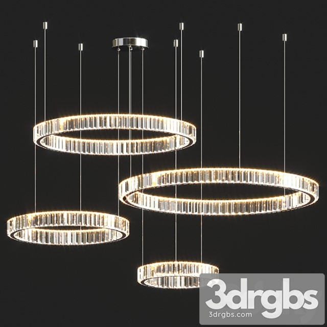 Ring led duplex chandelier - thumbnail 1