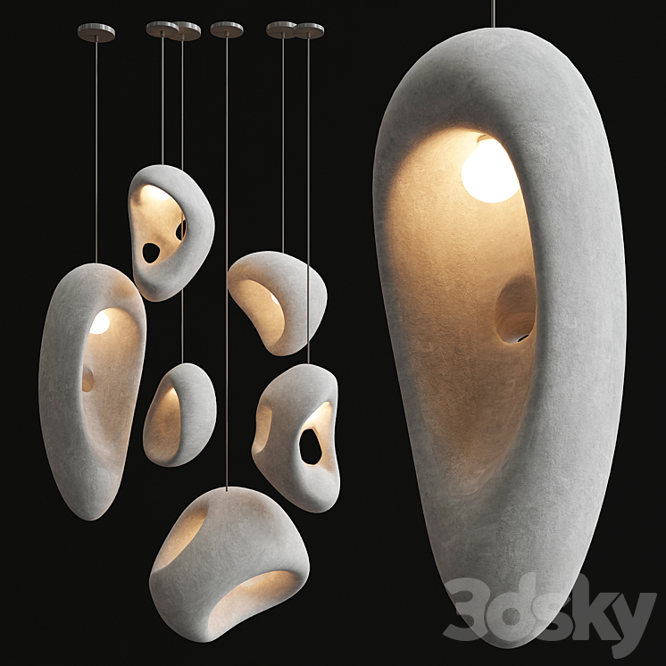 Rogan Pendant Collection 3DS Max Model - thumbnail 1