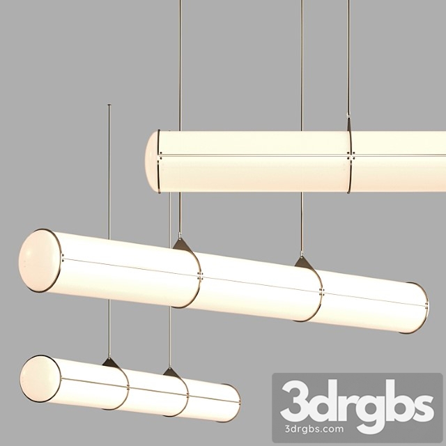 Roll & hill endless straight suspended lamp 3dsmax Download - thumbnail 1