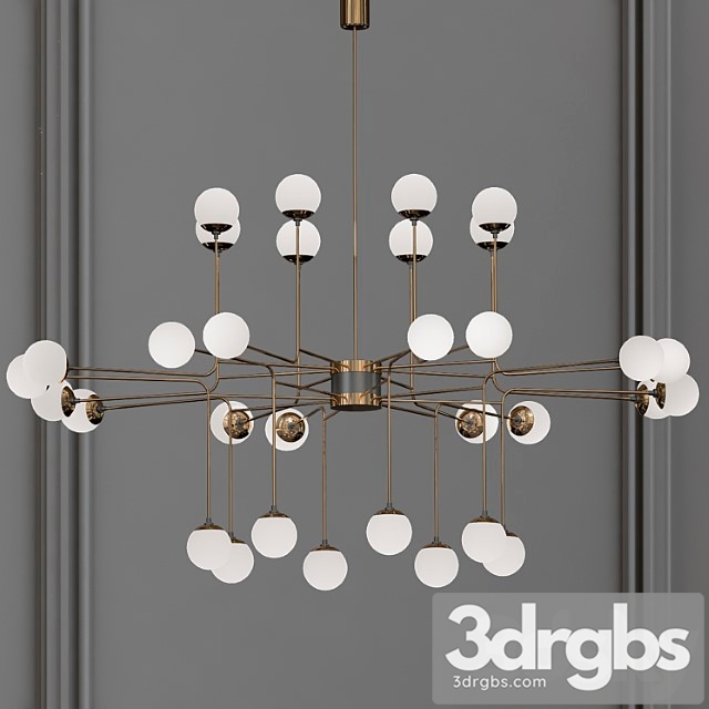 Roll & hill modo 10 globe chandelier 3dsmax Download - thumbnail 1