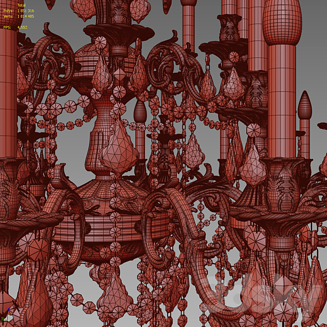 Rosalia Collection chandelier 9232 3DSMax File - thumbnail 3