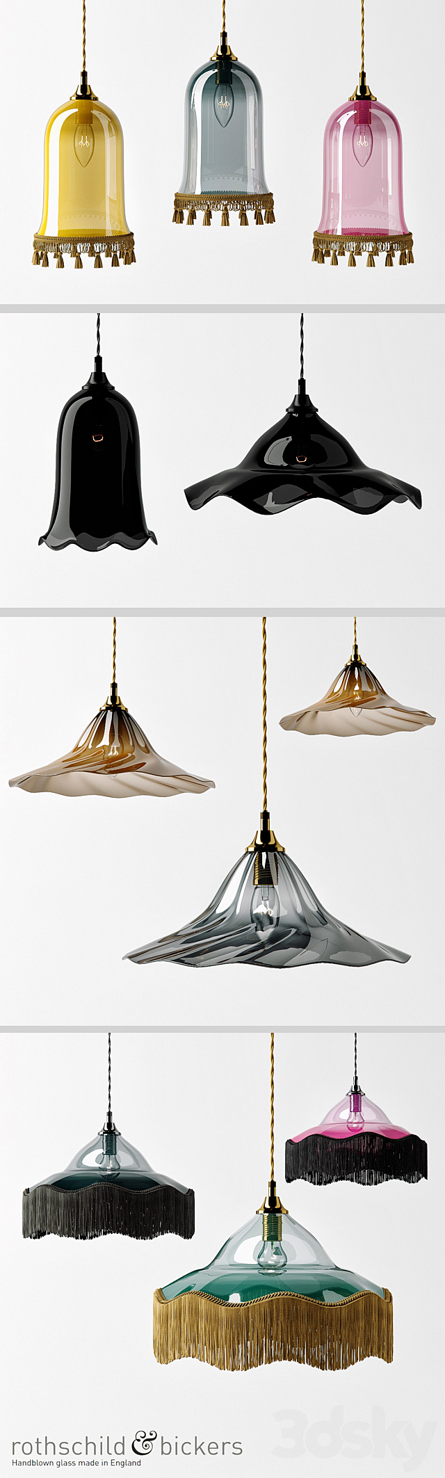 Rothschild & Bickers lamp set 3DS Max Model - thumbnail 2