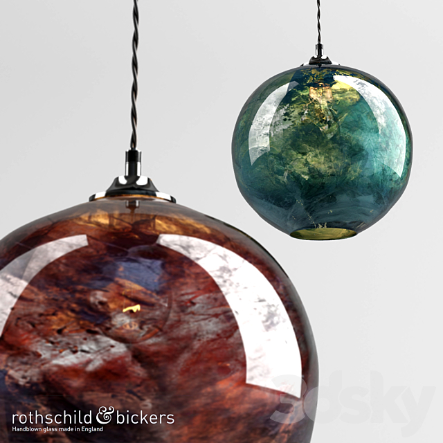 Rothschild & Bickers Mineral Pendants 3DS Max Model - thumbnail 2