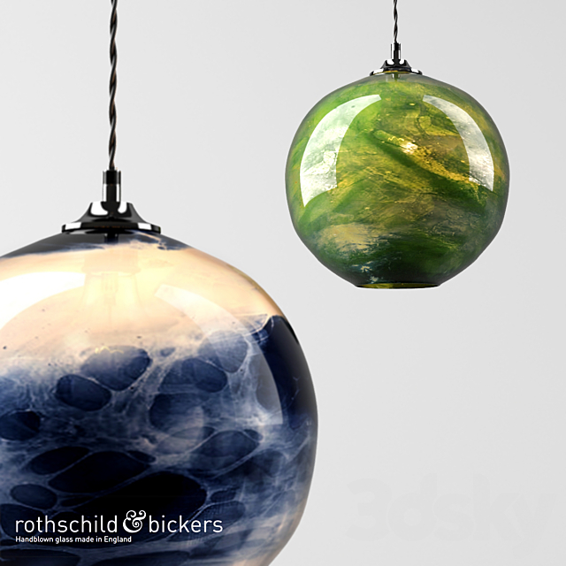 Rothschild & Bickers Mineral Pendants 3DS Max Model - thumbnail 3