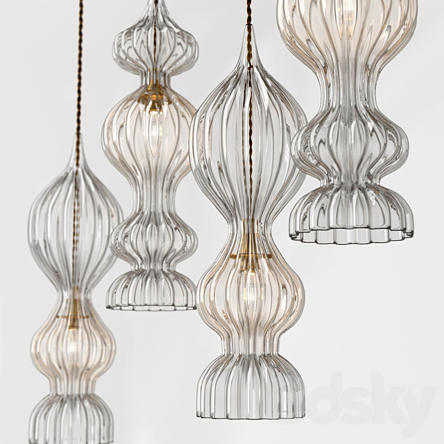 Rothschild & Bickers Spindle Pendants 3DS Max Model - thumbnail 2