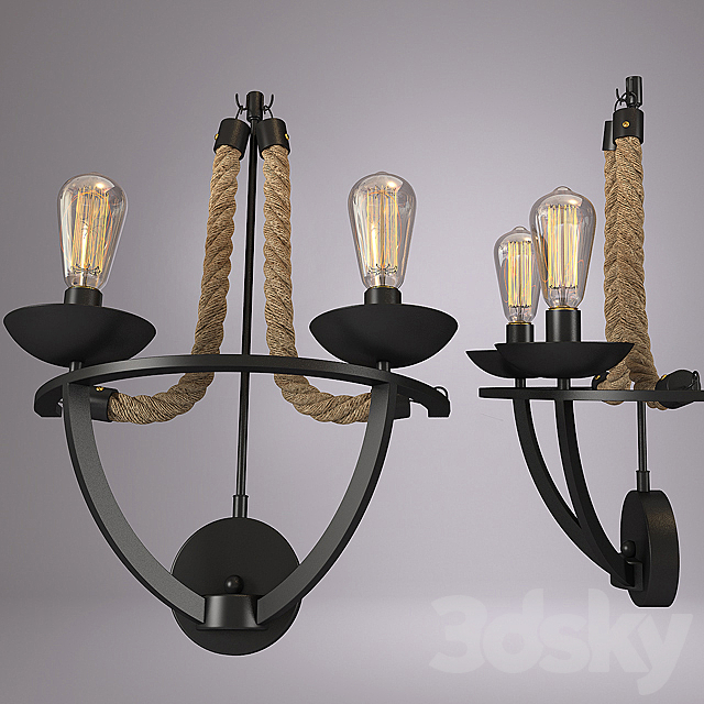 Round-type pendant lamp 3DS Max Model - thumbnail 3