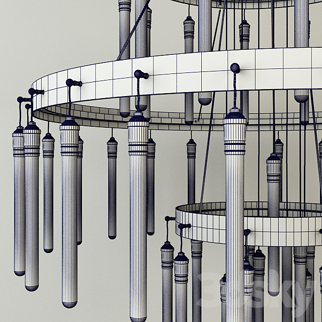 RT AXIS THREE-TIER CHANDELIER 3DSMax File - thumbnail 3