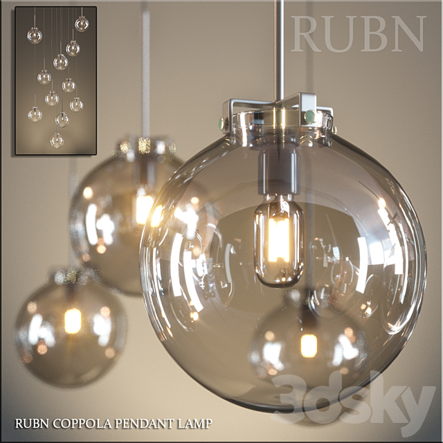 RUBN COPPOLA PENDANT LAMP 3DSMax File - thumbnail 1