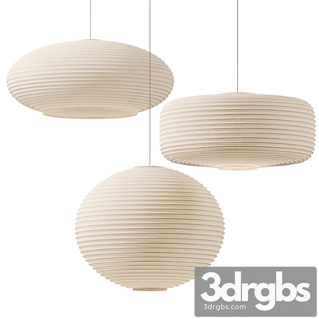 Sansho Paper Pendant Lights 3dsmax Download - thumbnail 1