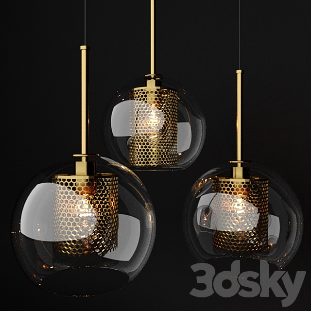 Scandinavian style glass lamp CATCH01 3DSMax File - thumbnail 1