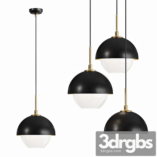 Scandinavian style pendant lamp olve 3dsmax Download - thumbnail 1