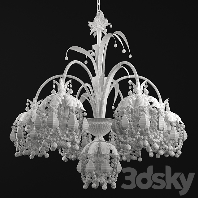 Schonbek Rondelle chandelier 1267 3DSMax File - thumbnail 3