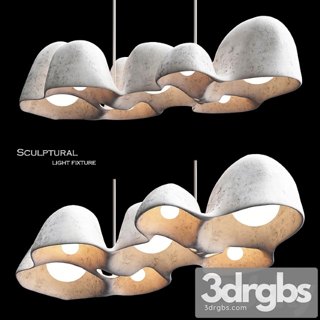 Sculptural light fixture - thumbnail 1