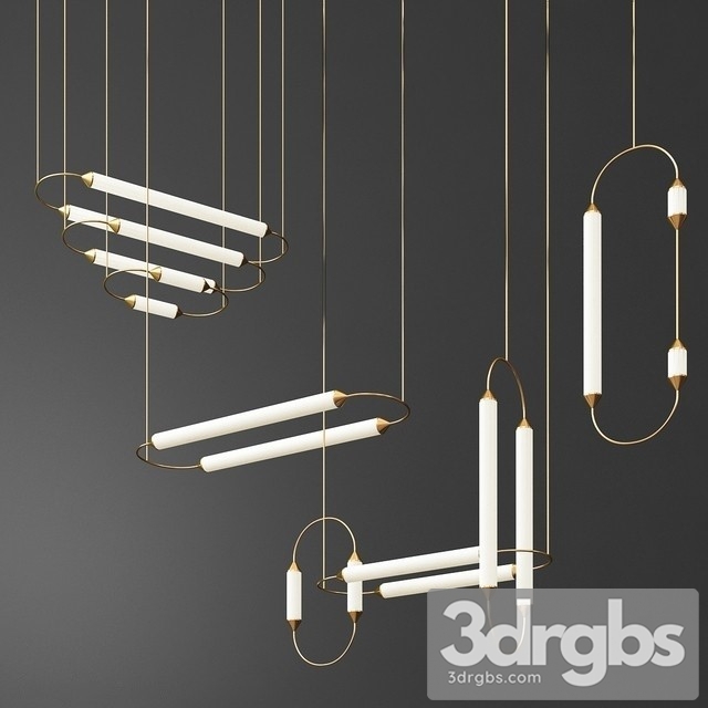 Sculptural Ornamental Lighting from Giopato Coombes 3dsmax Download - thumbnail 1