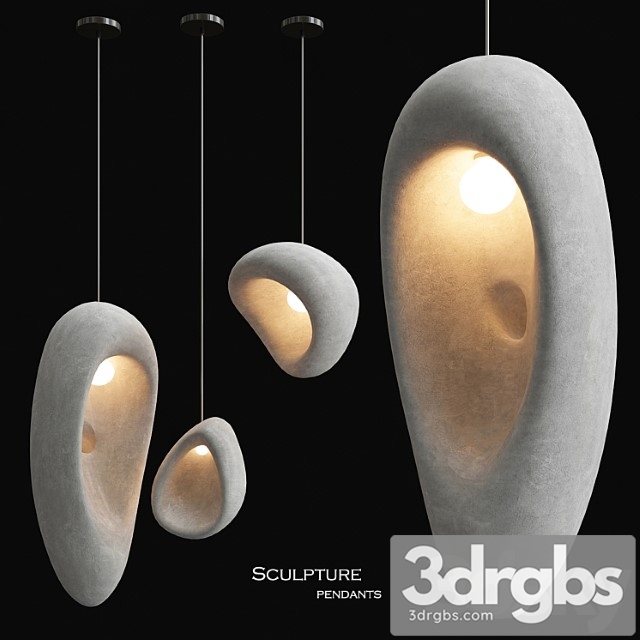 Sculpture pendants by rogan gregory 3dsmax Download - thumbnail 1