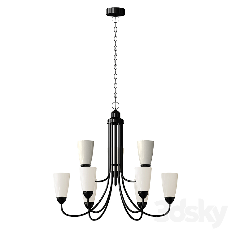 sea gull lighting chandelier 3DS Max Model - thumbnail 2