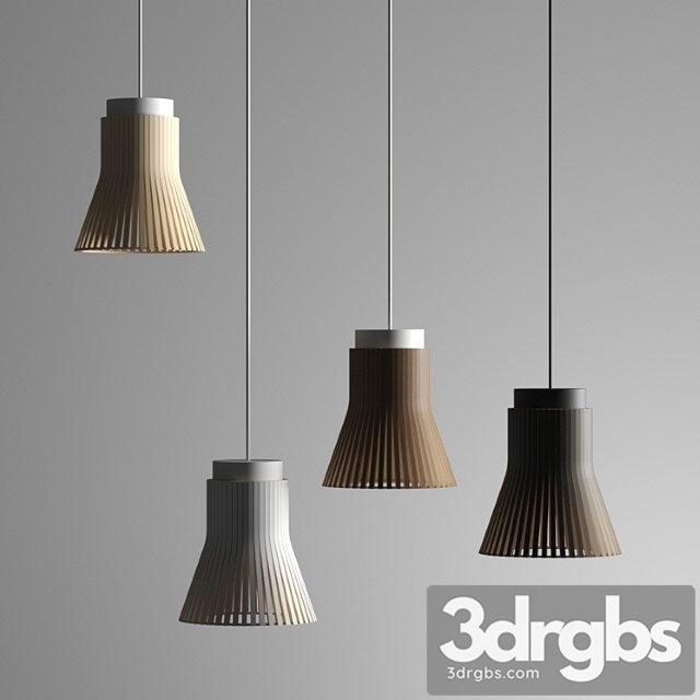 Secto design petite 4600 pendant lamp 3dsmax Download - thumbnail 1