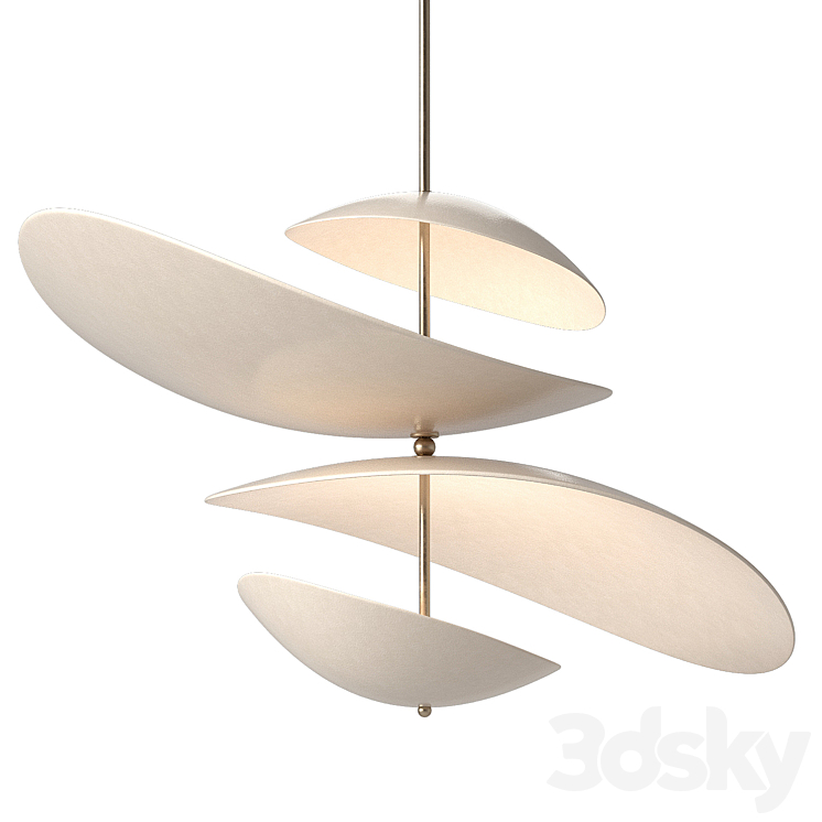 Selene pendant chandelier by Elsa Foulon 3DS Max Model - thumbnail 2