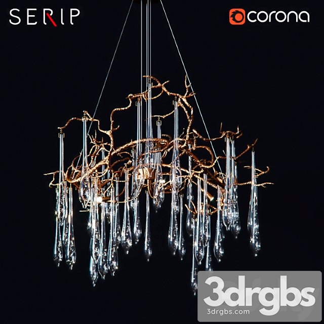 Serip Aqua Ct3258 8 Chandelier 3dsmax Download - thumbnail 1