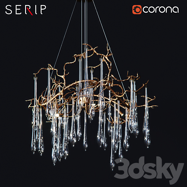 SERIP AQUA CT3258 _ 8 CHANDELIER 3DSMax File - thumbnail 1