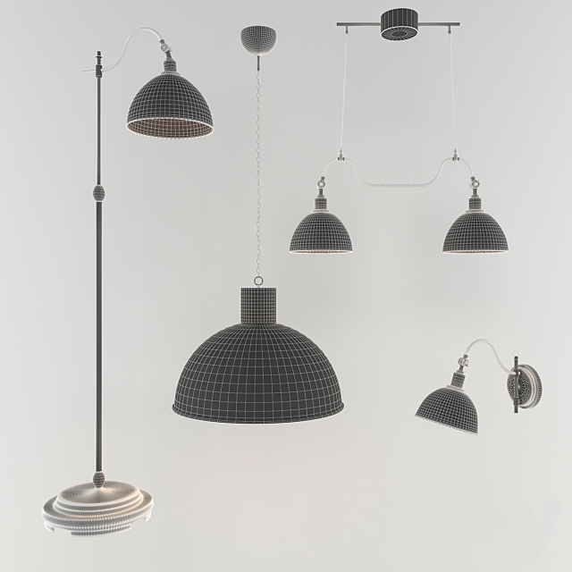 Set lamps Markslojd Ekelund 3DSMax File - thumbnail 3