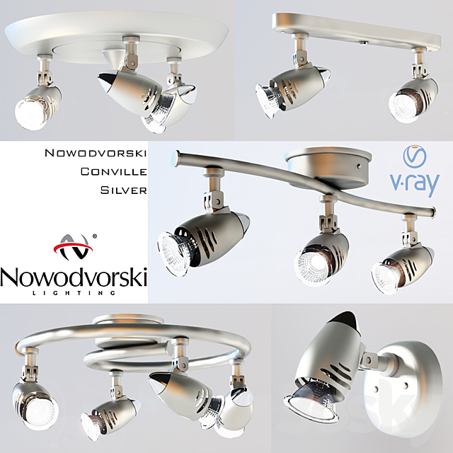 Set Nowodvorski Colville Silver 3DSMax File - thumbnail 1