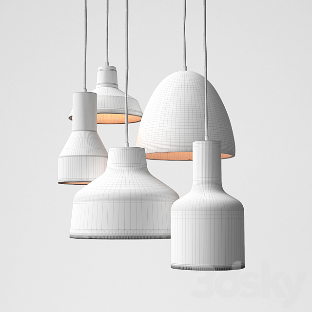 Set of lamps INDUSTRY WEST company 3DSMax File - thumbnail 2