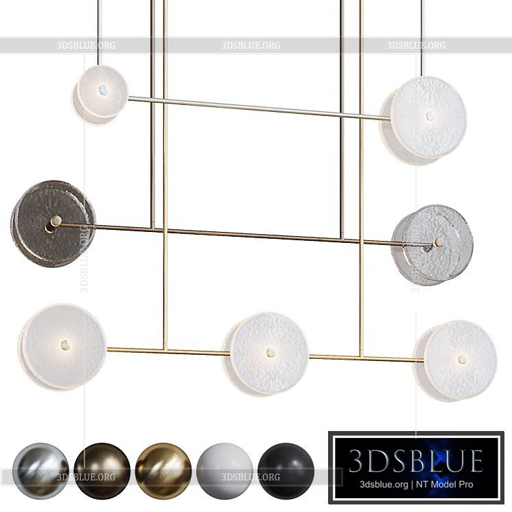 Set of pendant lights CORAL LINEAR from Soktas 3DS Max - thumbnail 3