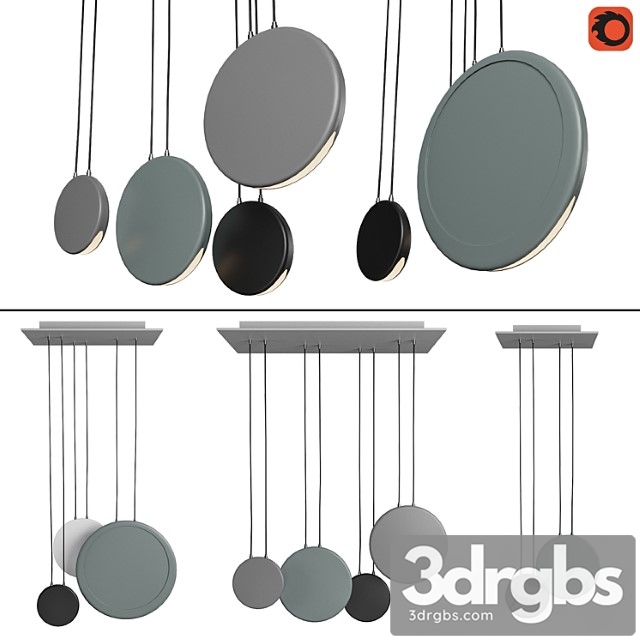 Set of pendant lights in the scandinavian style 2 - thumbnail 1